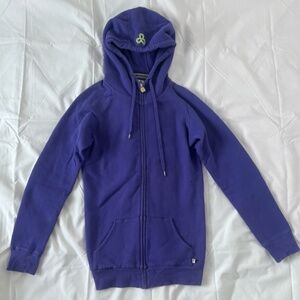 TNA: Purple Zip-Up Sweater, Size: Medium